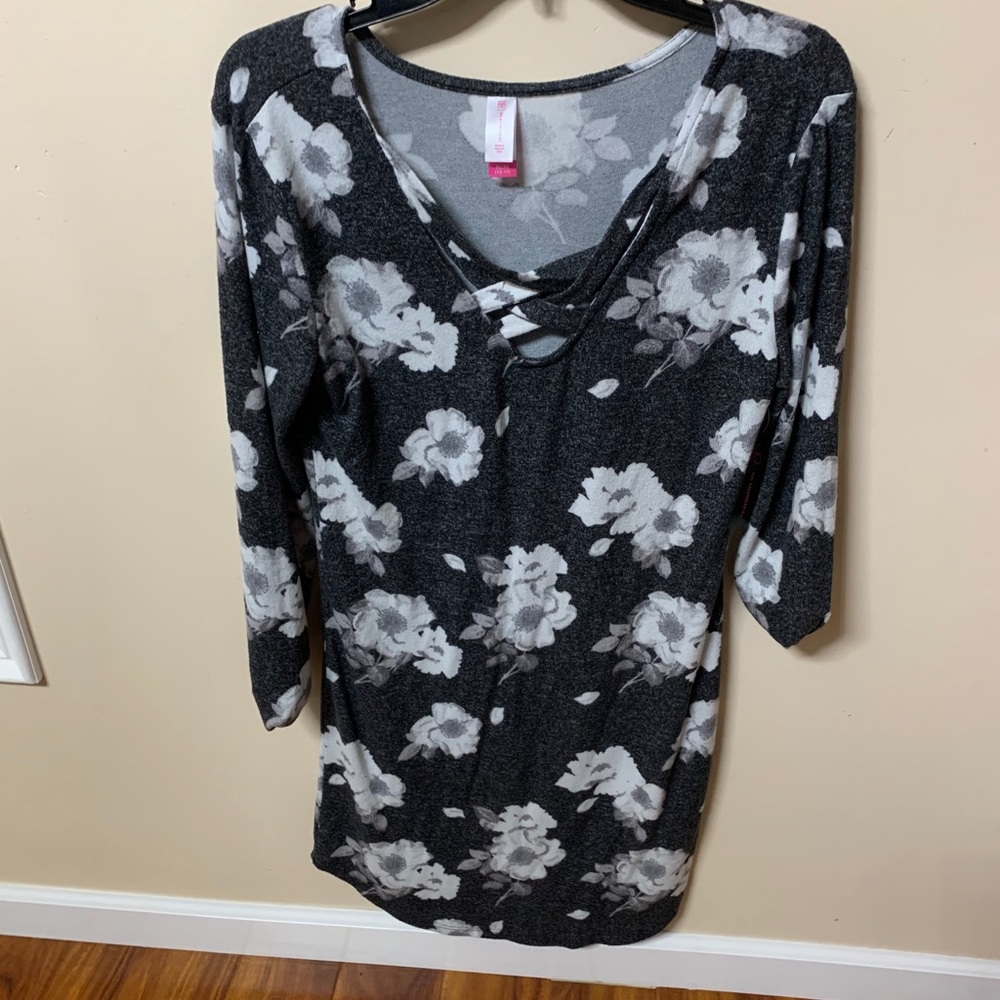 Floral sweater dress